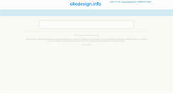 Desktop Screenshot of okodesign.info